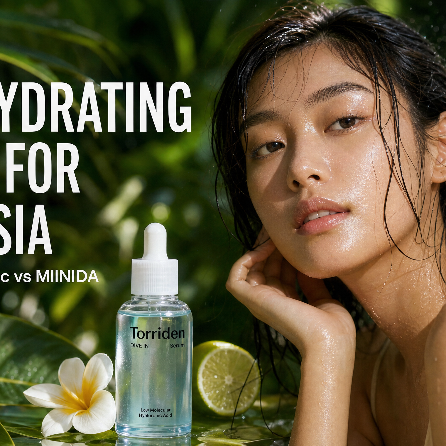 Dewy hydrated skin comparison — best hydrating serum for Malaysia Torriden vs Skintific vs MIINIDA